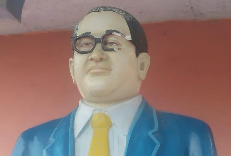 anti social elements destroy dr baba saheb ambedkar statue in Haryana