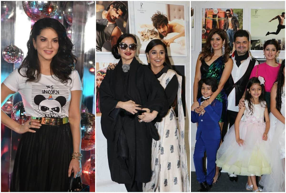Dabboo Ratnani 2019 celebrity calendar launch Rekha Tiger Shroff Sunny Leone reached in event
