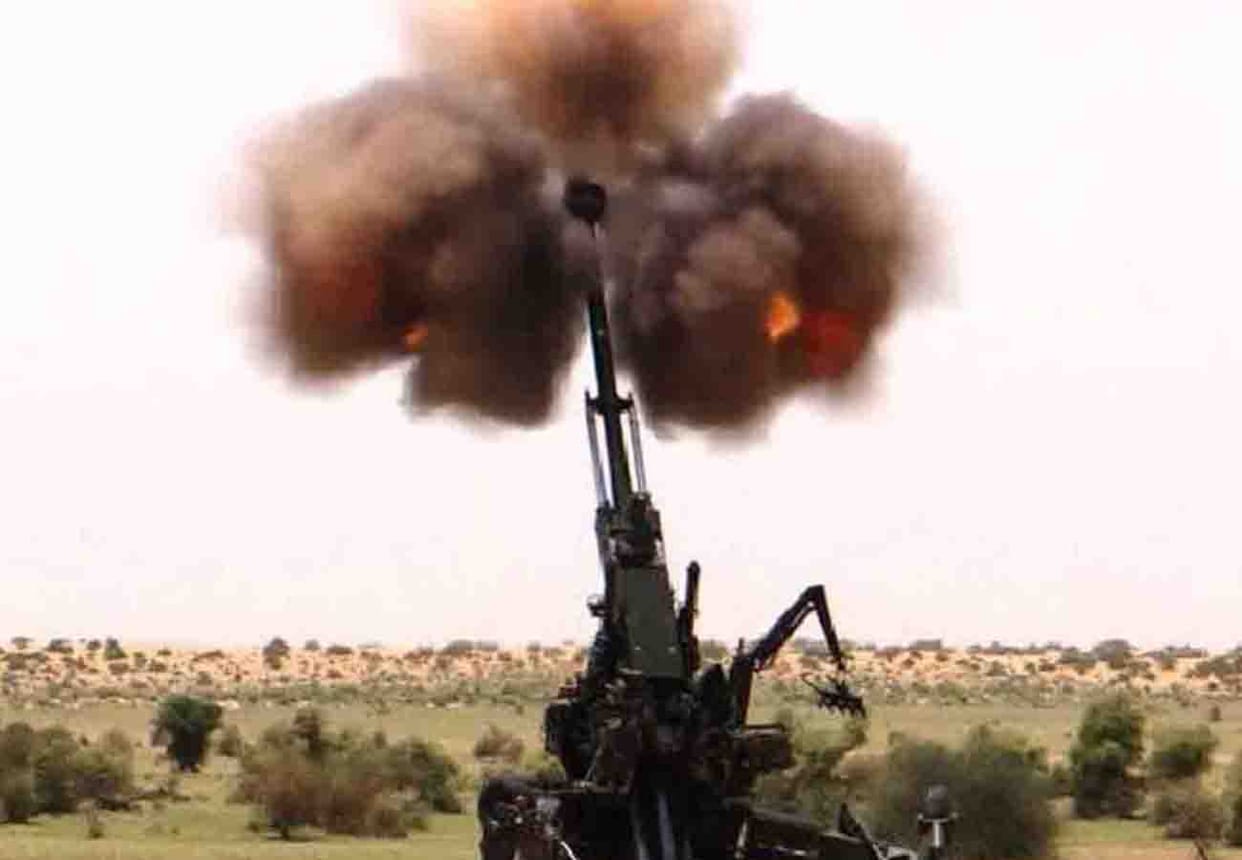 made in india sharang and dhanush cannon fired 20 rounds