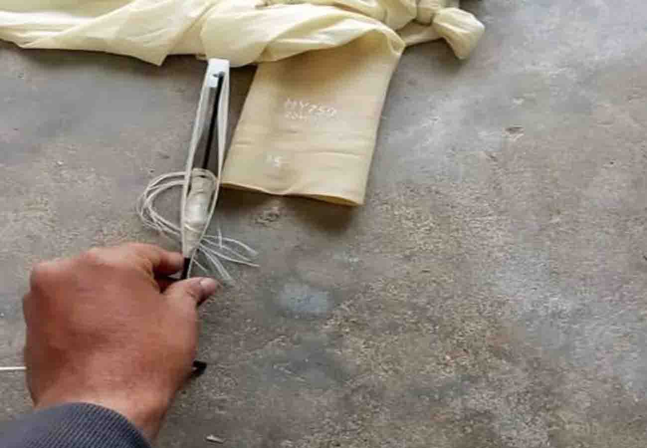 A balloon dropped from the sky in chitrakoot