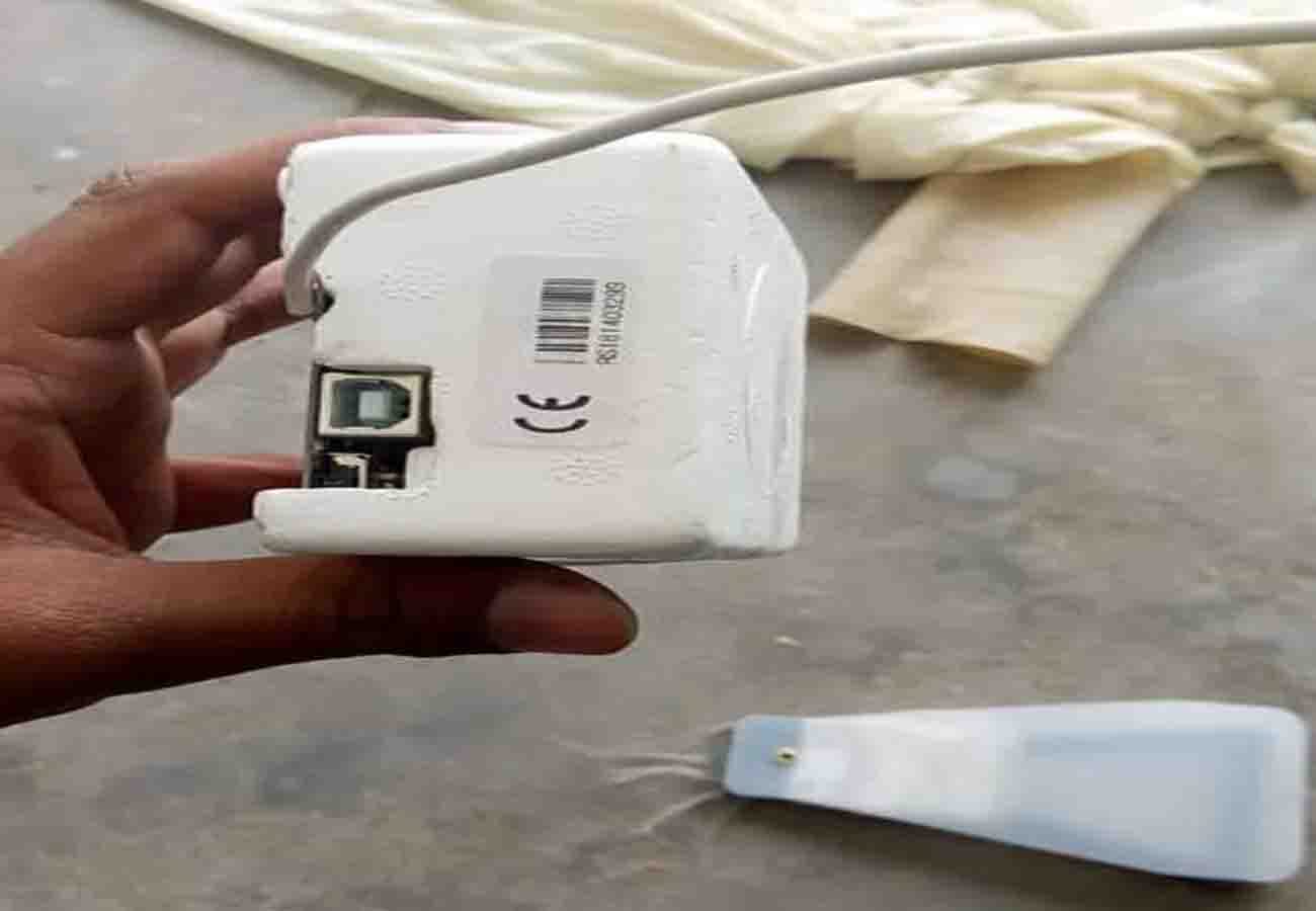 A balloon dropped from the sky in chitrakoot