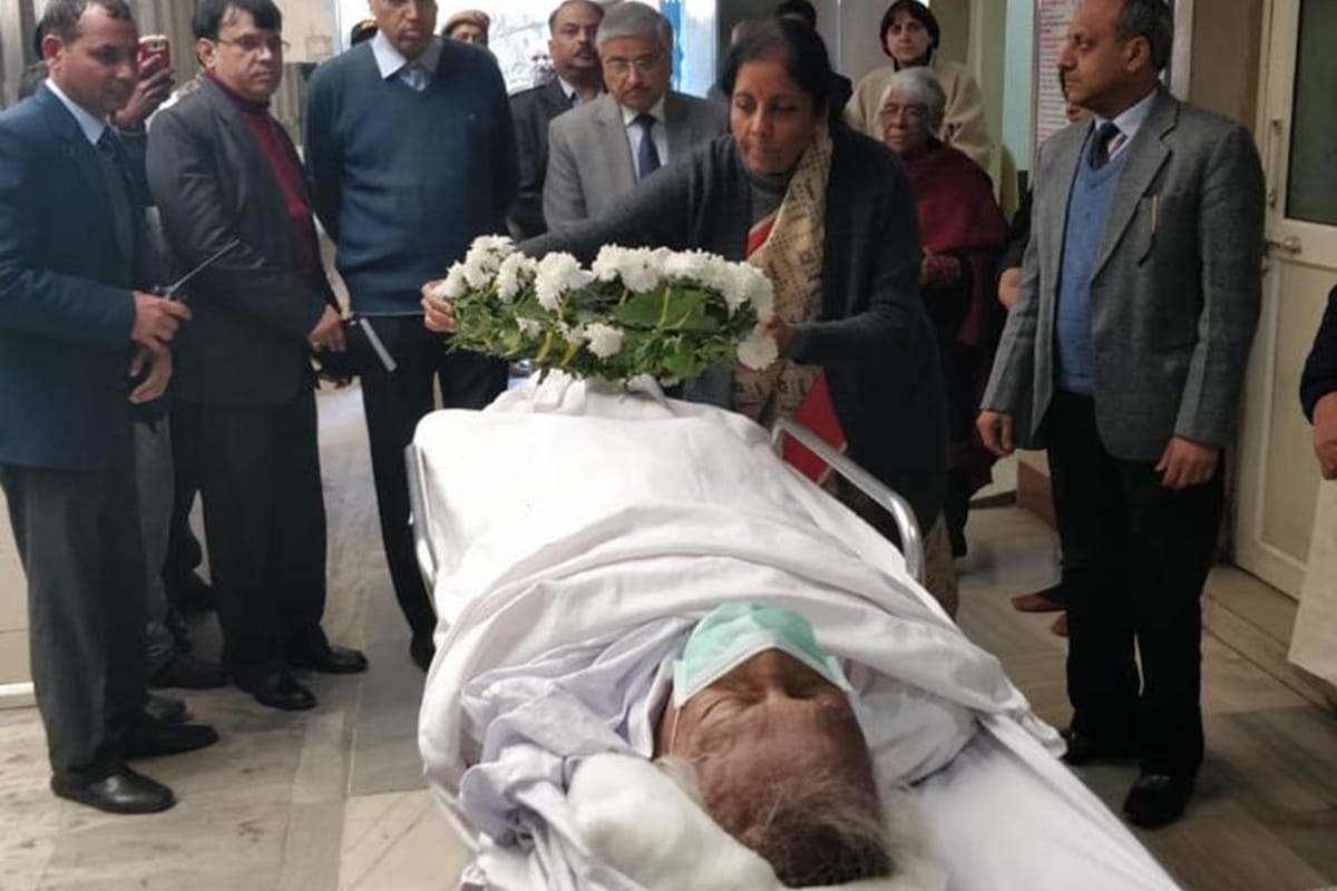 former defence minister George fernandes passed away at age of 88 today in delhi max hospital