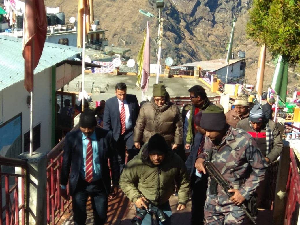 Union state minister kiren rijiju enjoyed skiing in auli 