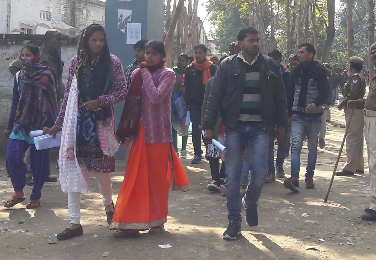 पुलिस भर्ती परीक्षा में शामिल हुए 17376 परीक्षार्थी