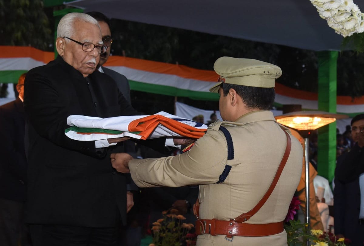 beating the retreat program in reserve police line of lucknow