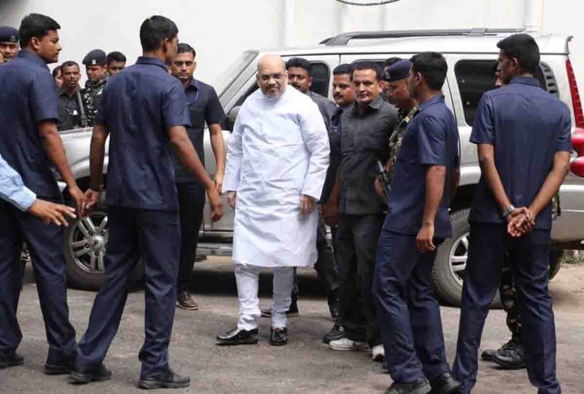 bjp president amit shah today in city for rally