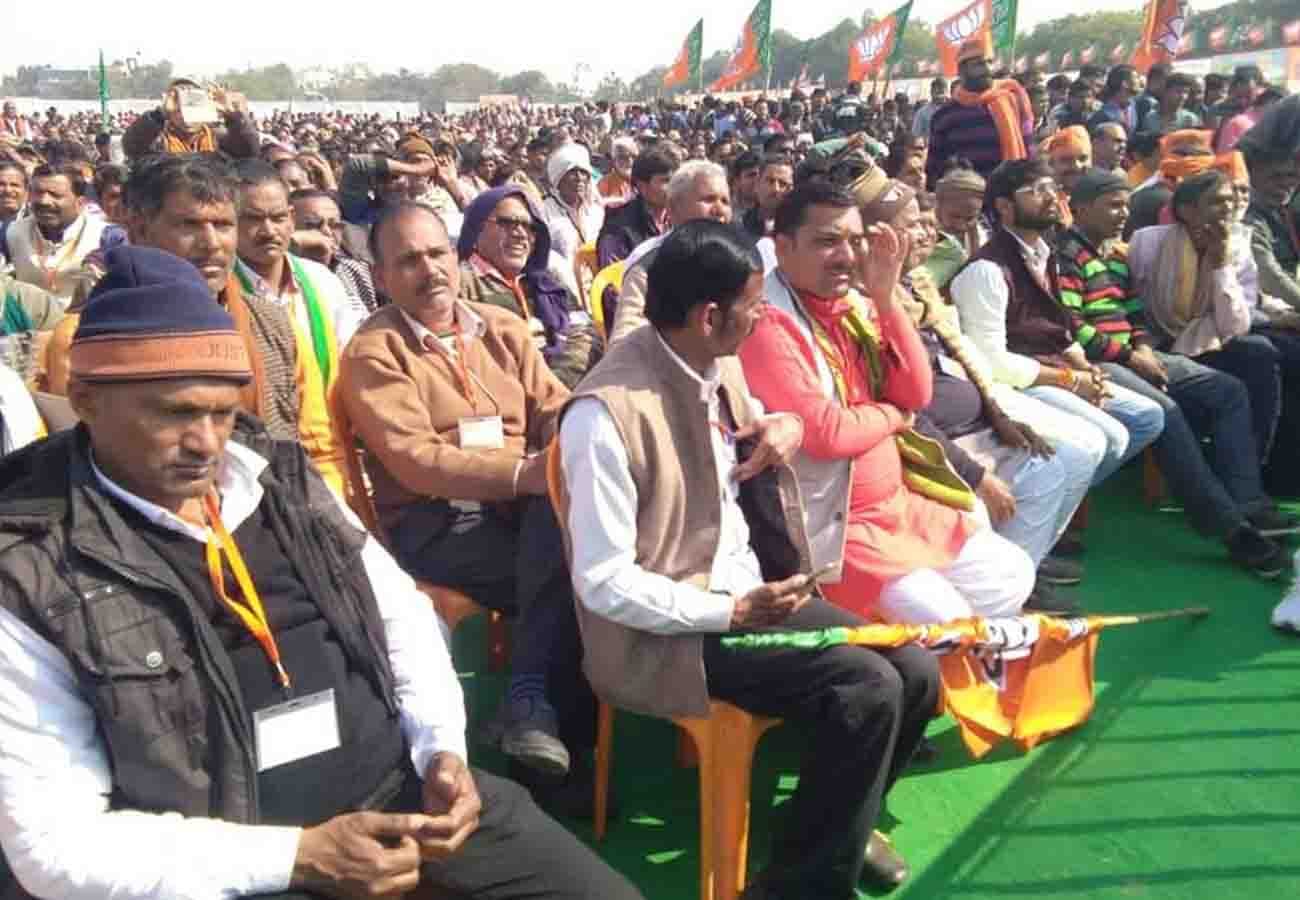 Amit shah, Mohan bhagwat, yogi adityanath and deputy cm in kanpur