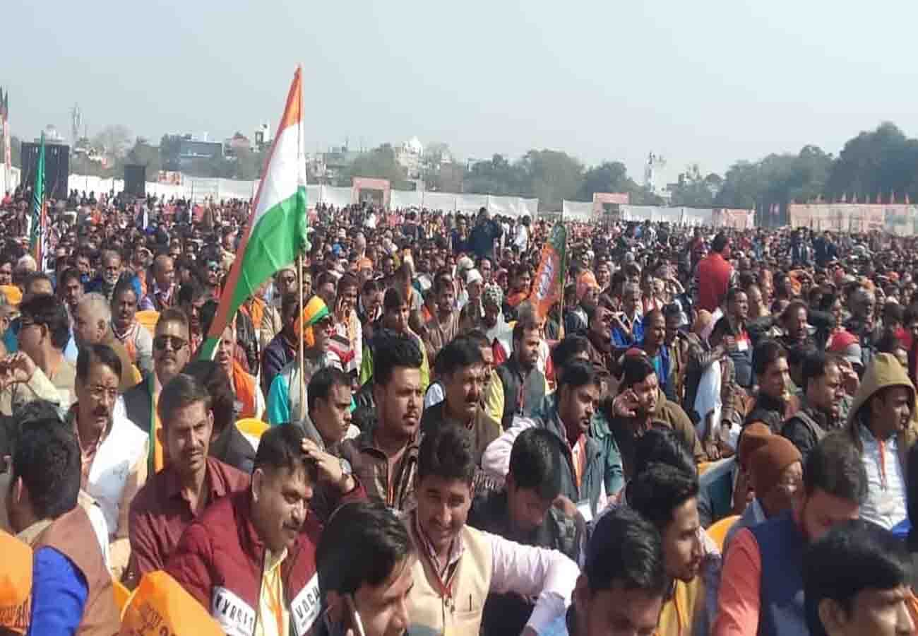 Amit shah, Mohan bhagwat, yogi adityanath and deputy cm in kanpur