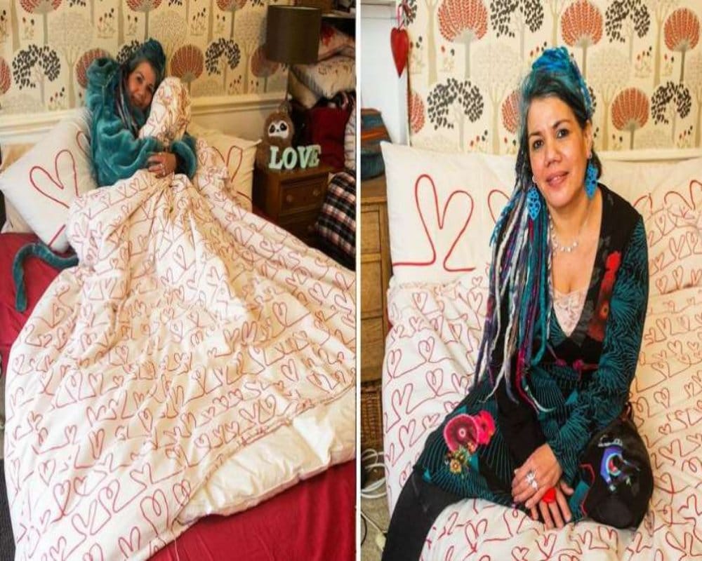 When british woman surprised everyone with an announcement of her marriage with a duvet