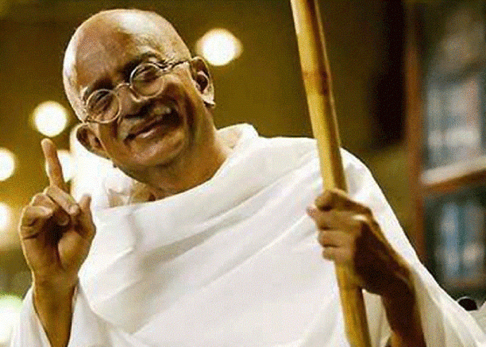 these actor play Mahatma Gandhi role in film