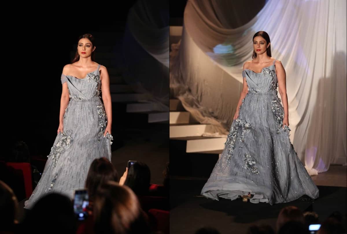Lakme Fashion Week 2019 Tabu Karan Johar walk the ramp for Gaurav Gupta