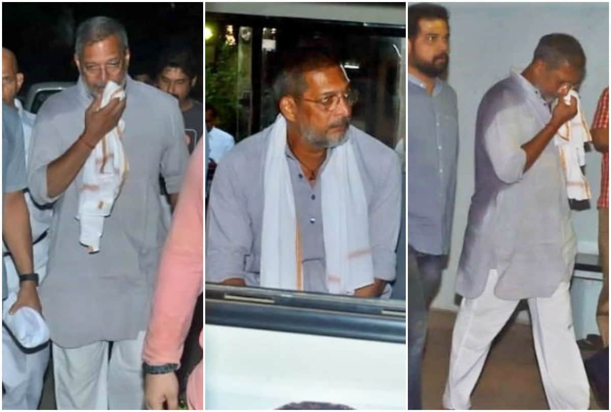 Nana Patekar mother Nirmala Patekar died funeral video viral