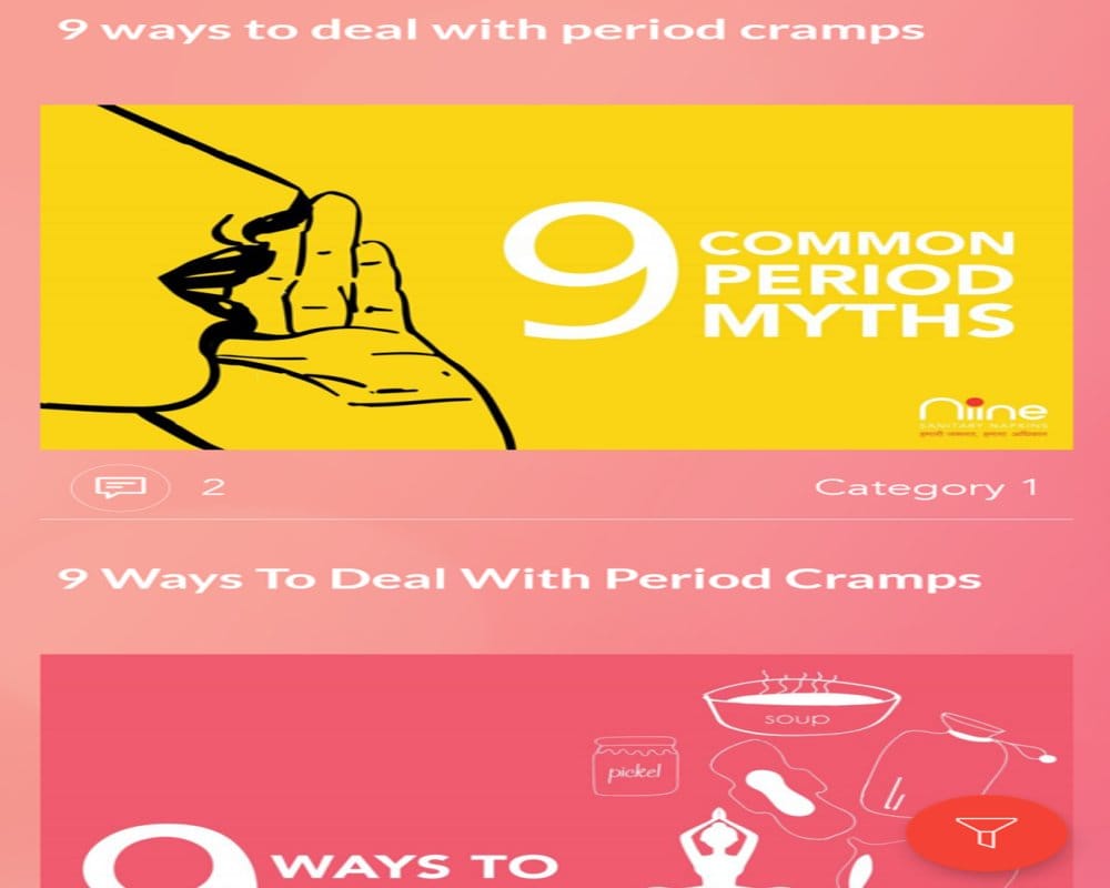 Niine app for Solution for every problem related to periods