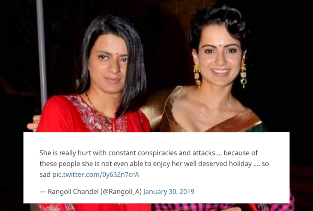 kangana ranaut sister rangoli chandel reply to manikarnika director krish