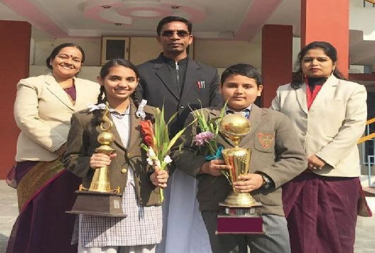 agra's sibling won All India Merit Award in painting competition