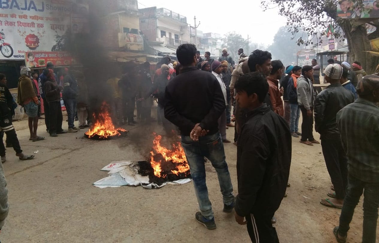Ambedakar statue broken 6th time in a year in azamgarh