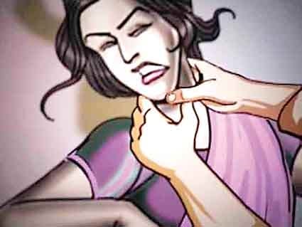 raat me ghar aane ka virodh krne par mahila ki hatya