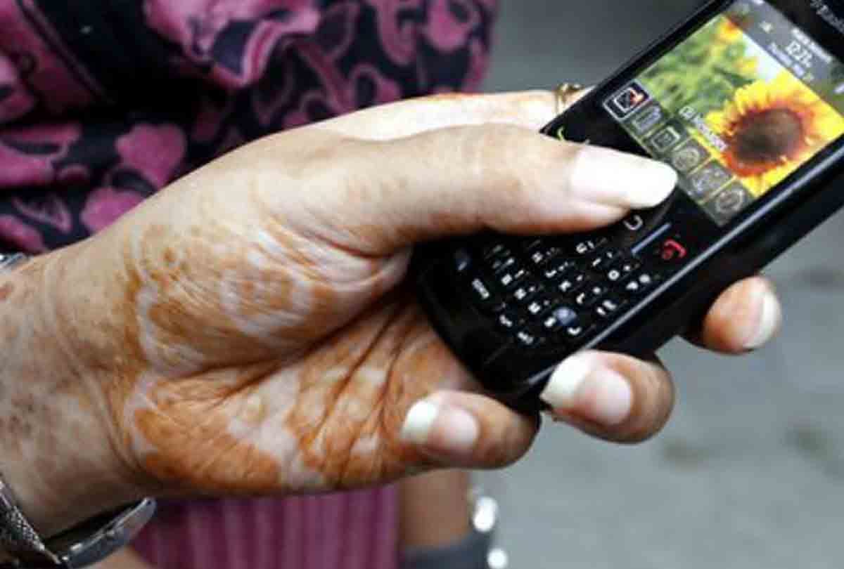 wife talking to someone else on mobile phone