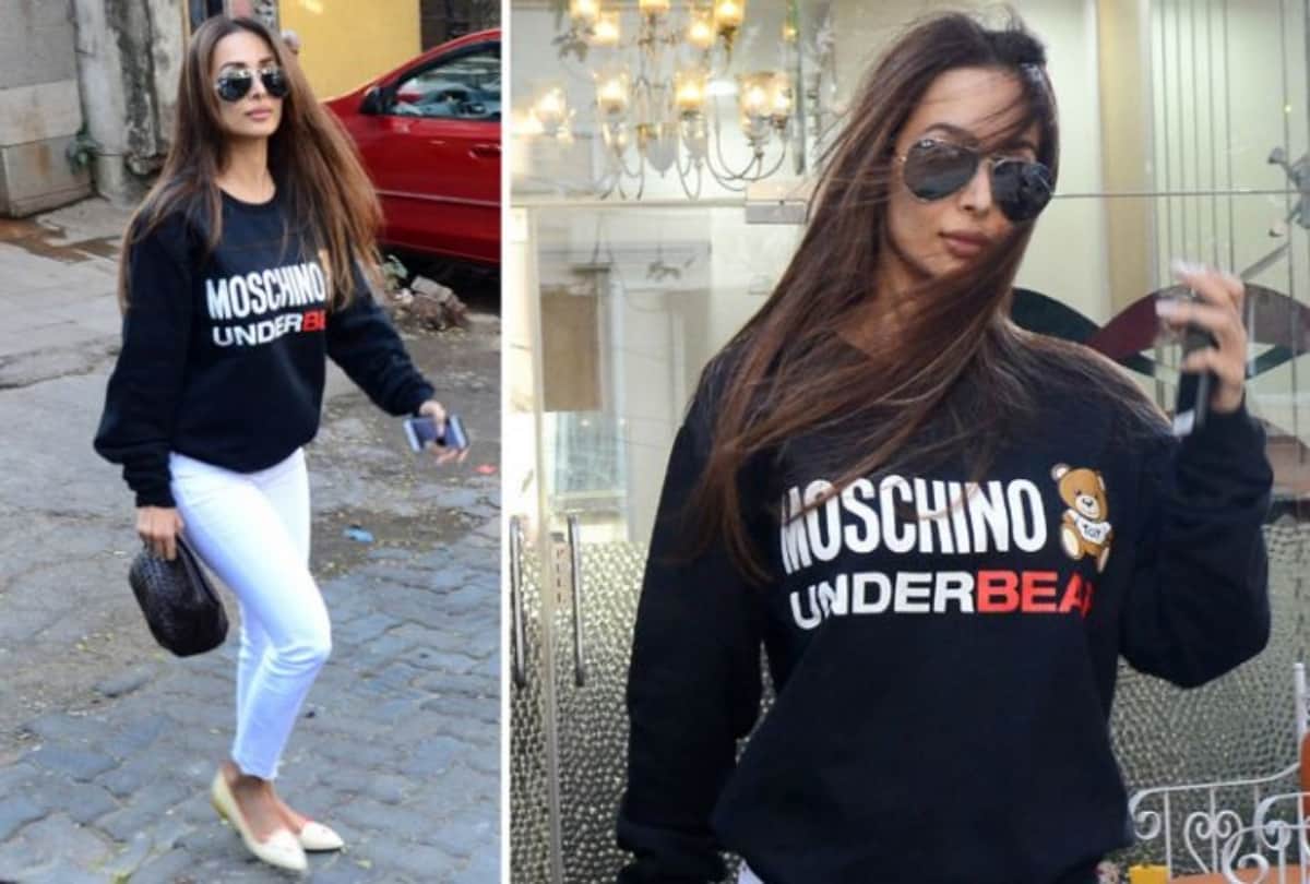 Malaika Arora spotted outside salon in Bandra her casual fashion is on point