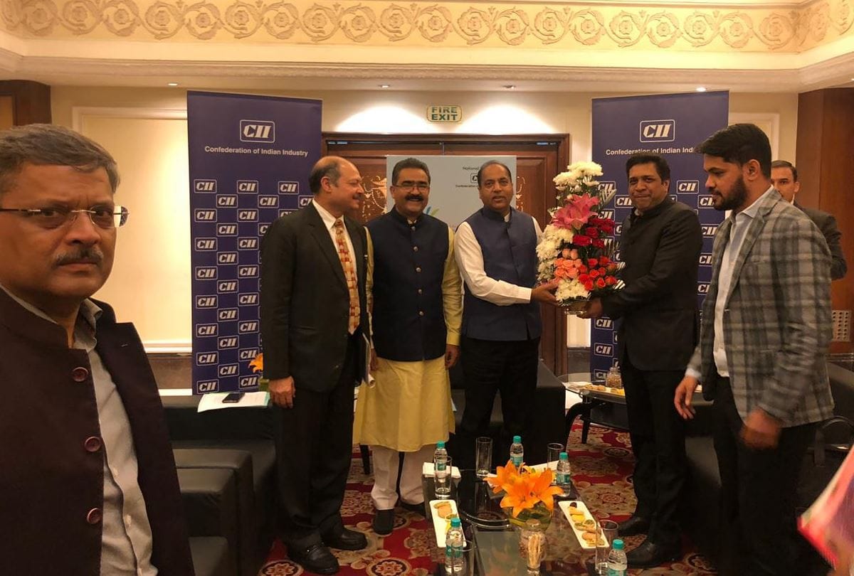 CM jairam Thakur meeting with industrialists in hyderabad
