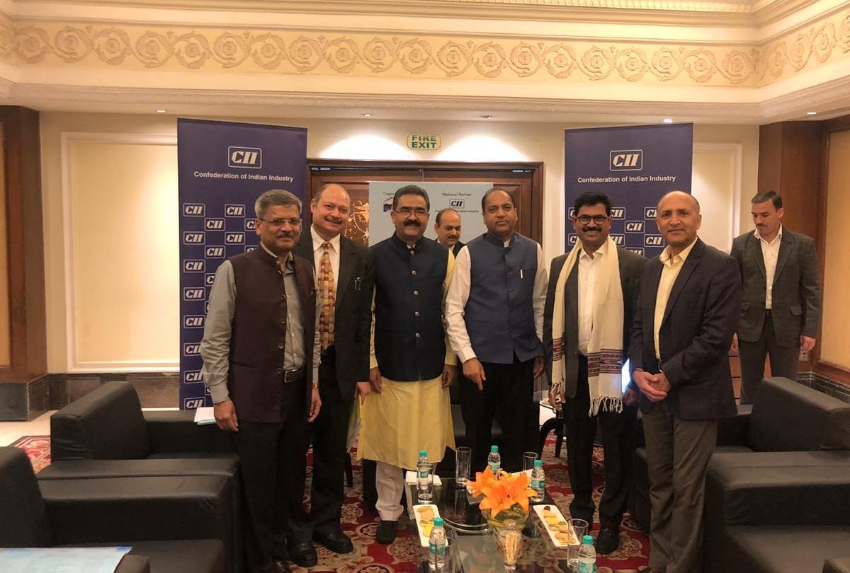 CM jairam Thakur meeting with industrialists in hyderabad