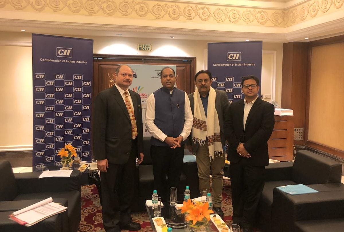 CM jairam Thakur meeting with industrialists in hyderabad