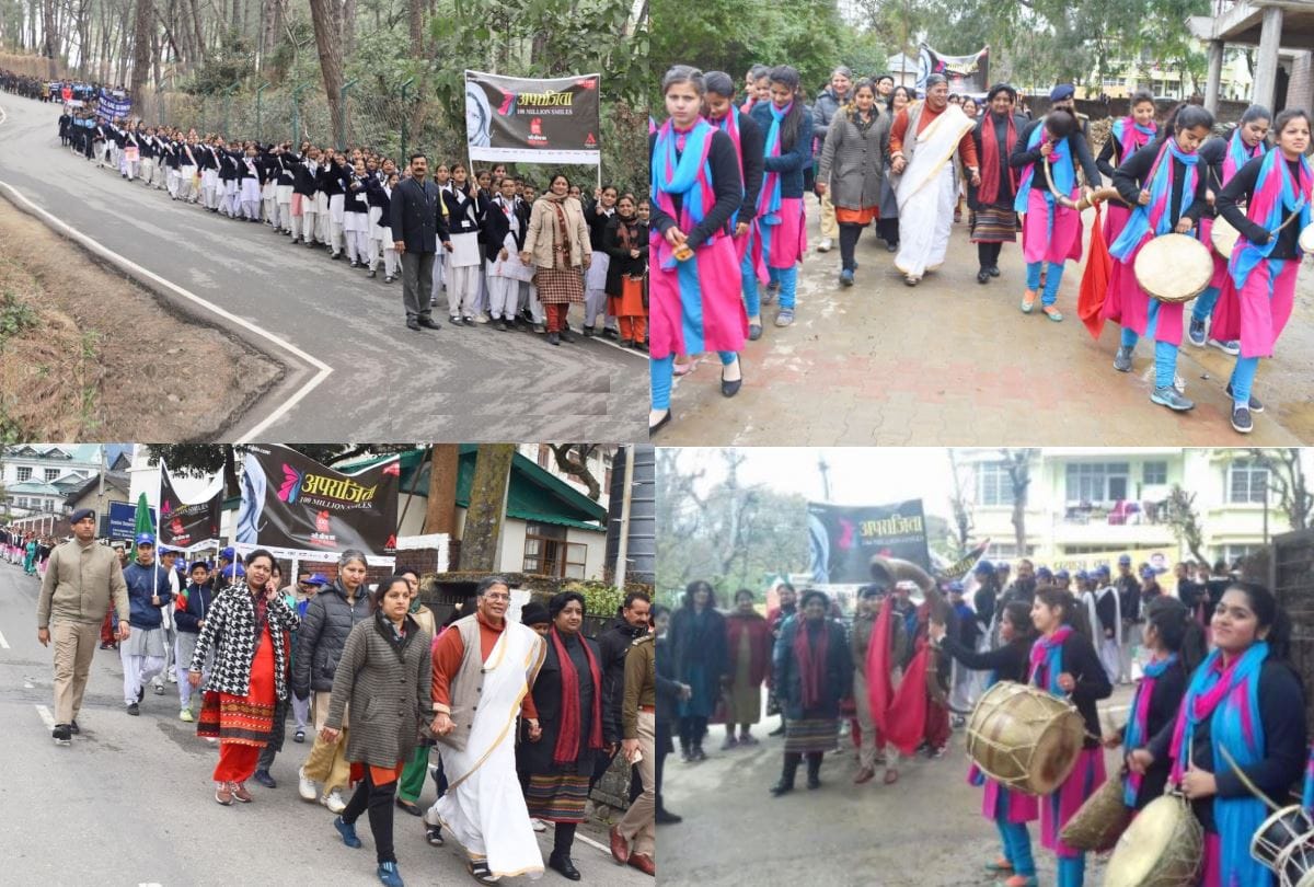 Eight thousands womens and girl students in Amar Ujala Aprajita Rallies In Himachal Pradesh