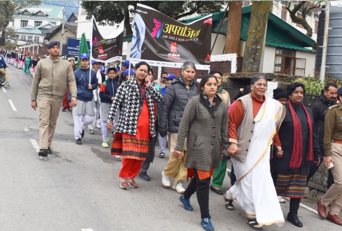 Eight thousands womens and girl students in Amar Ujala Aprajita Rallies In Himachal Pradesh