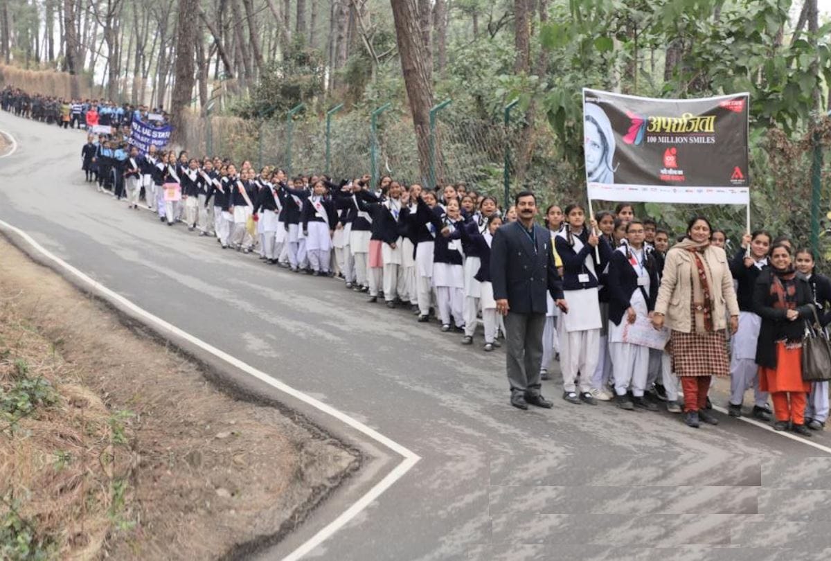 Eight thousands womens and girl students in Amar Ujala Aprajita Rallies In Himachal Pradesh