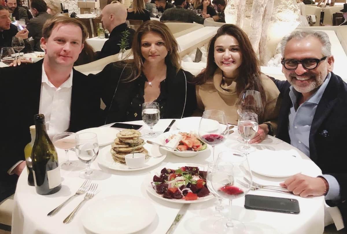 Preity Zinta and Gene Goodenough loving and romantic moment on her Birthday