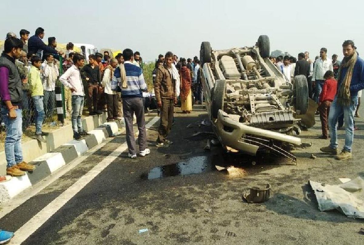 Agra ADM's relatives injured in car accident on lucknow expressway