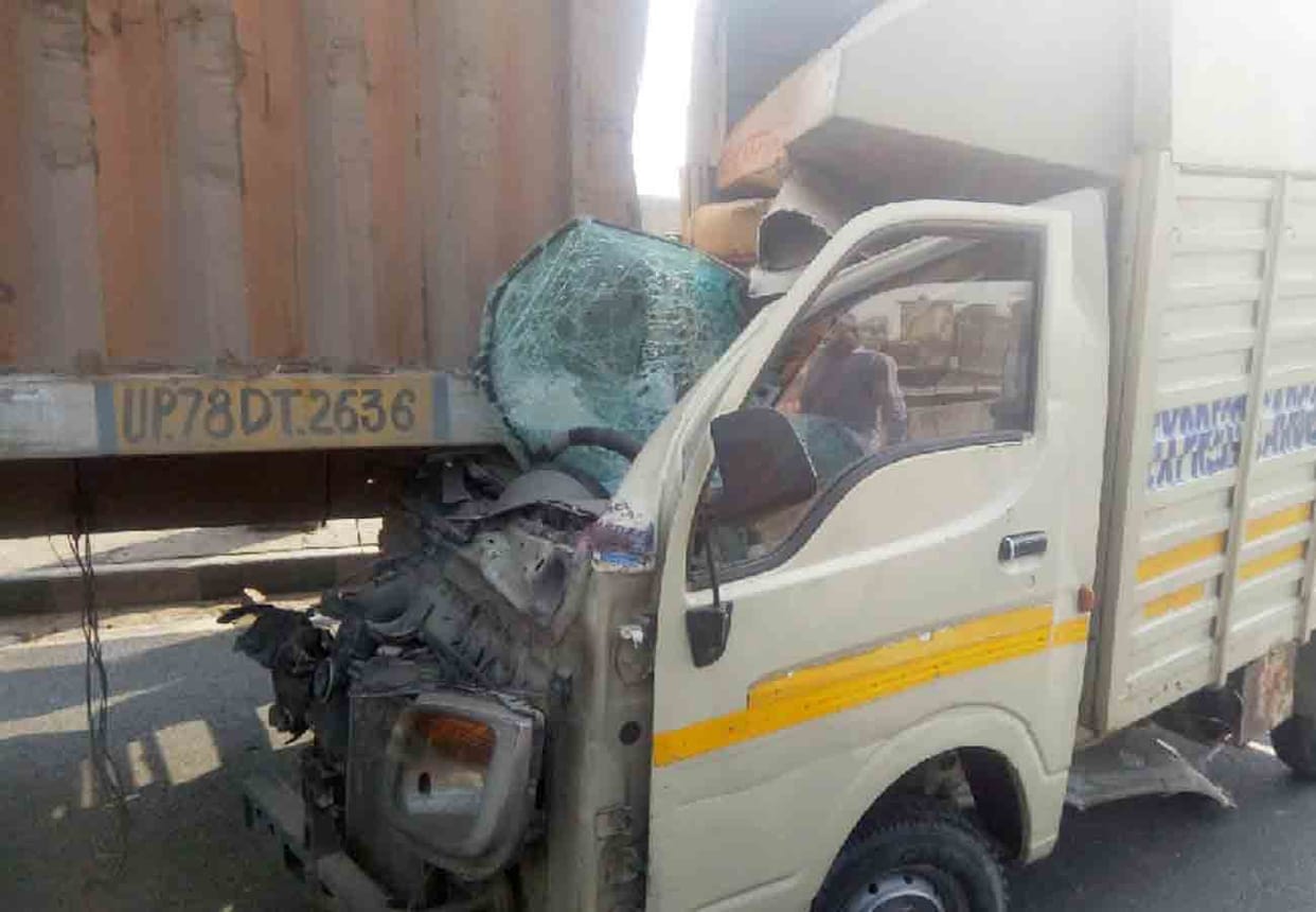 driver died in Container pickup collision