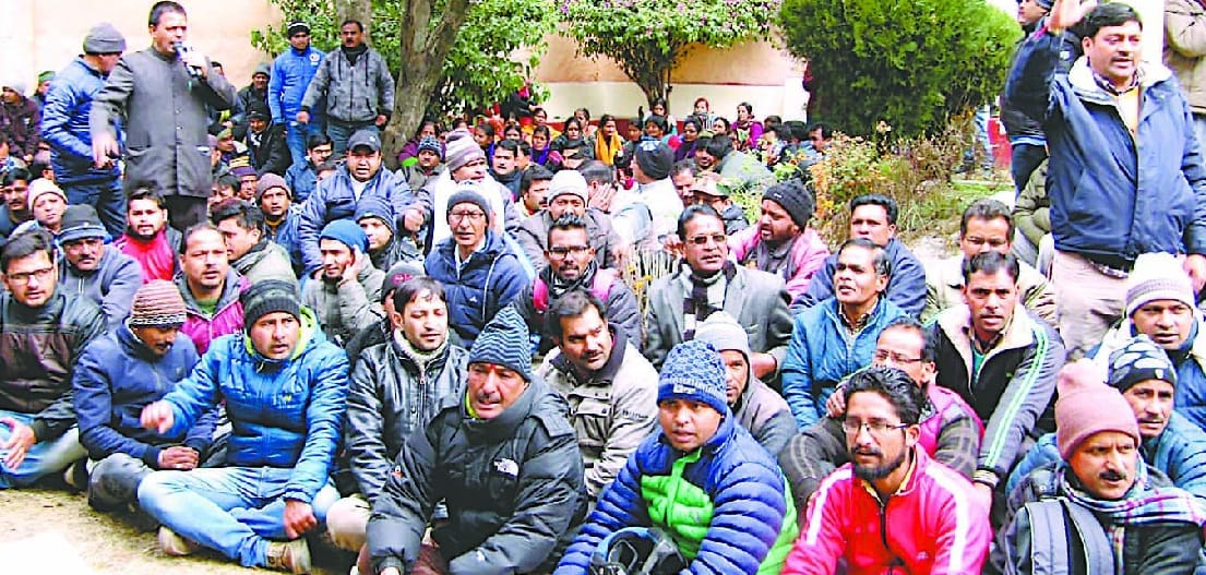 Doctors conduct mass demonstrations in Gandhi Park