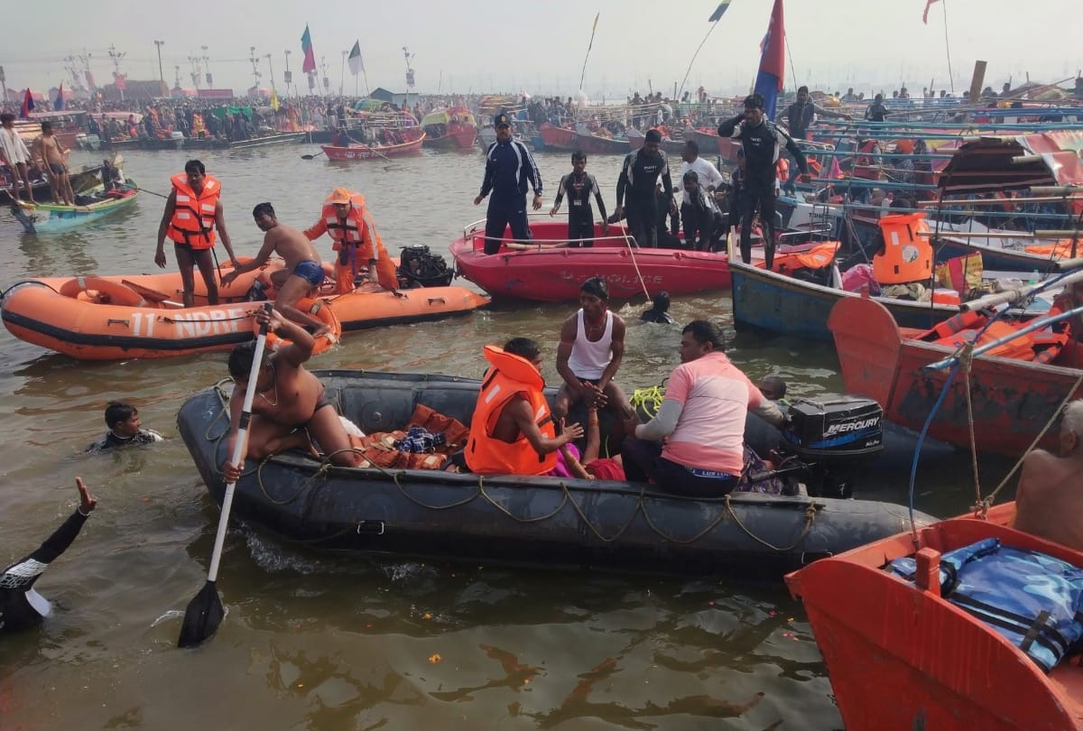 Kumbh Mela 2019 boat capsize in sangam all are safe