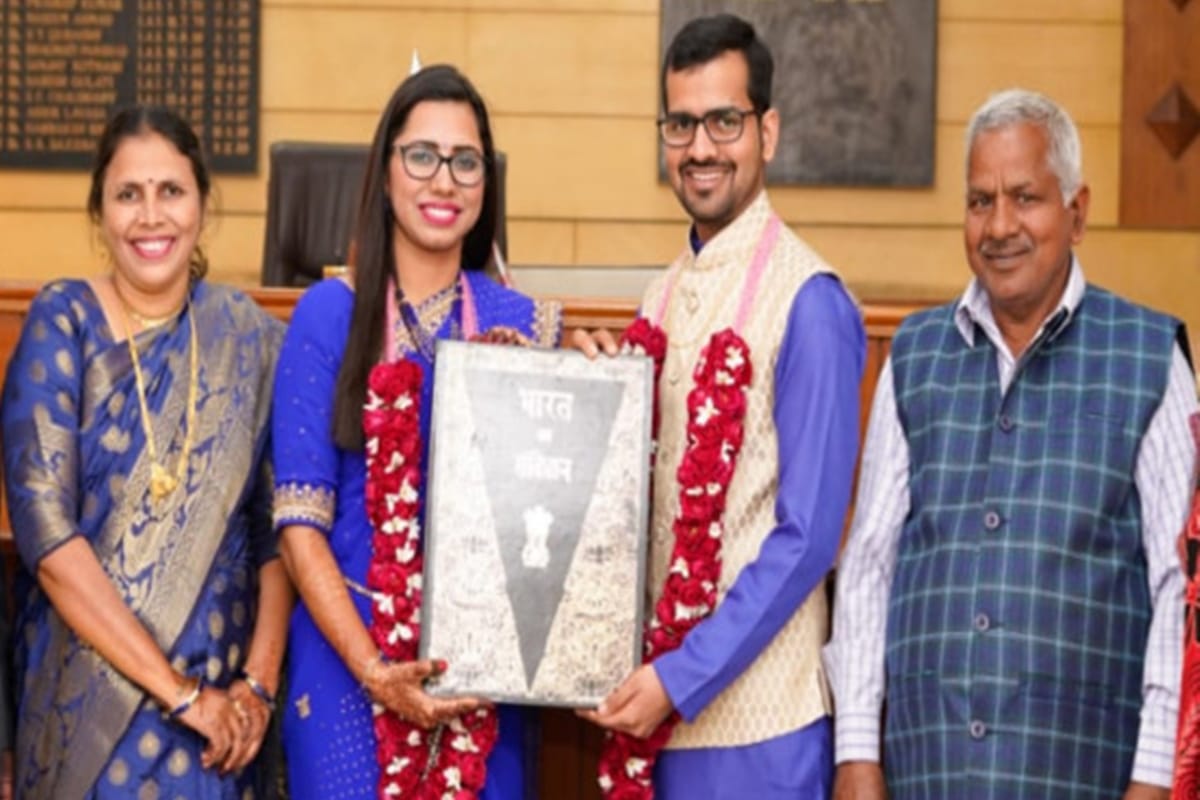 Deputy collector married by taking oath of Indian Constitution