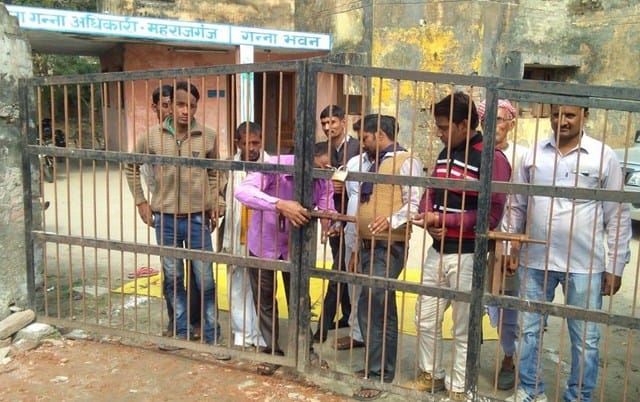 Farmers locked in sugarcane office