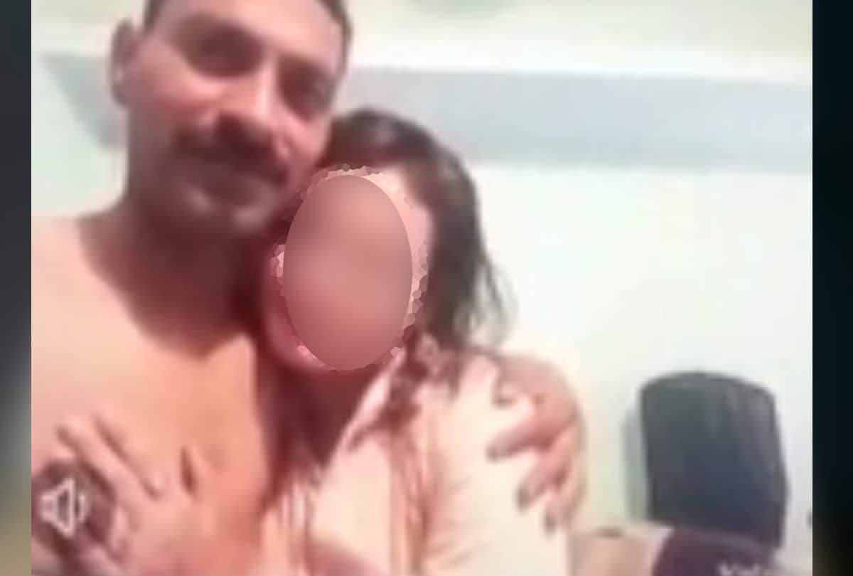 hapur inspector obscene video goes viral with lady, she even firing with his pistol