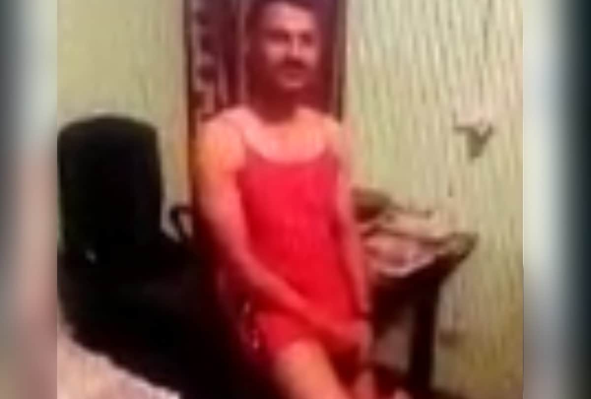 hapur inspector obscene video goes viral with lady, she even firing with his pistol