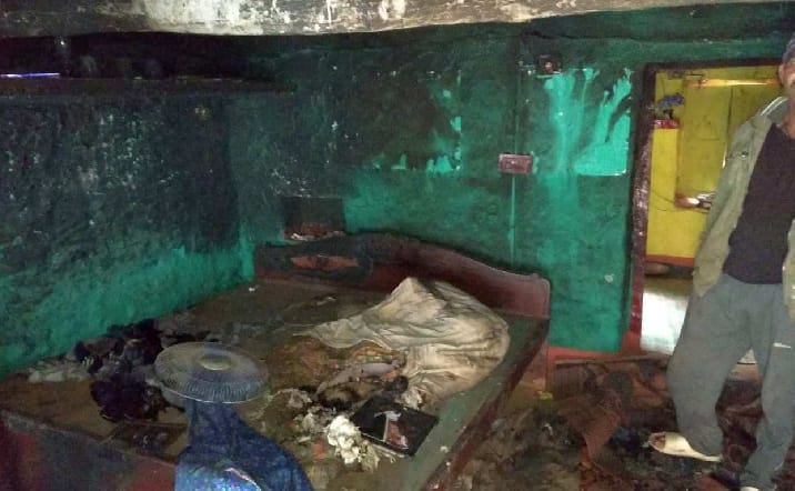 50 thousand loss due to fire in house