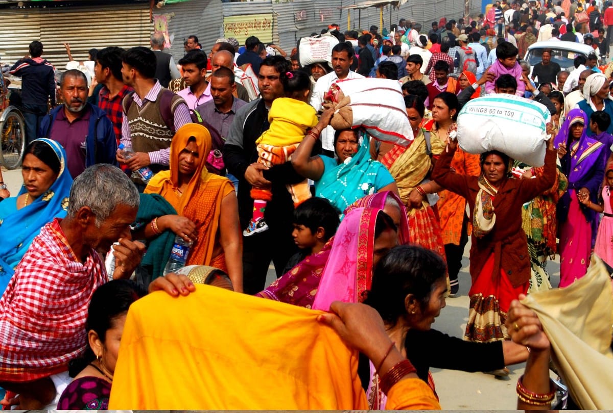 kumbh 2019: heavy crowd of devotees during mauni amvasya prayagraj kumbh