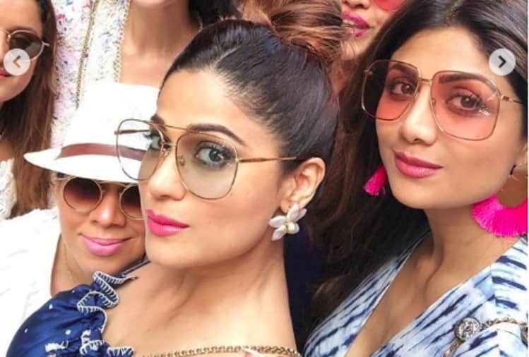 shamita shetty celebrated birthday with sister shilpa shetty