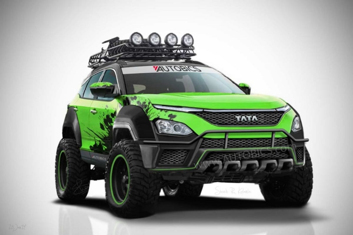 Here is the hulk inspired tata harrier, see the video