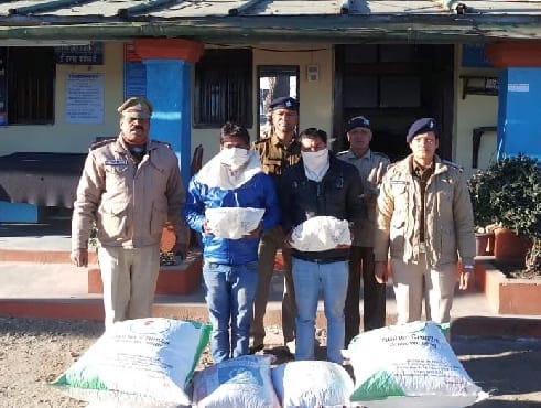 Two arrested with 72.20 kg of ganja
