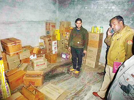 Stolen goods and cash from two shops of grocery