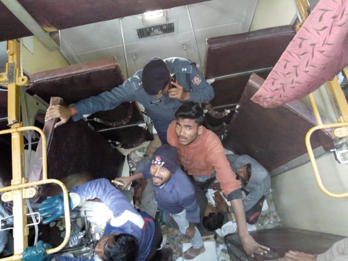 Pictures: Train accident in Bihar, 7 people dead