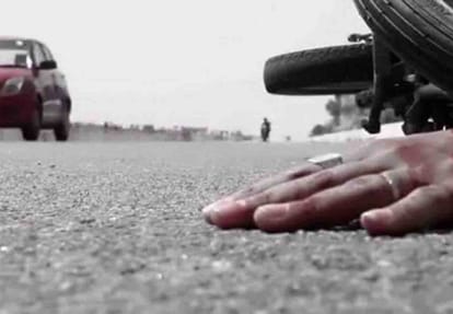 road accident news in banda, one people died