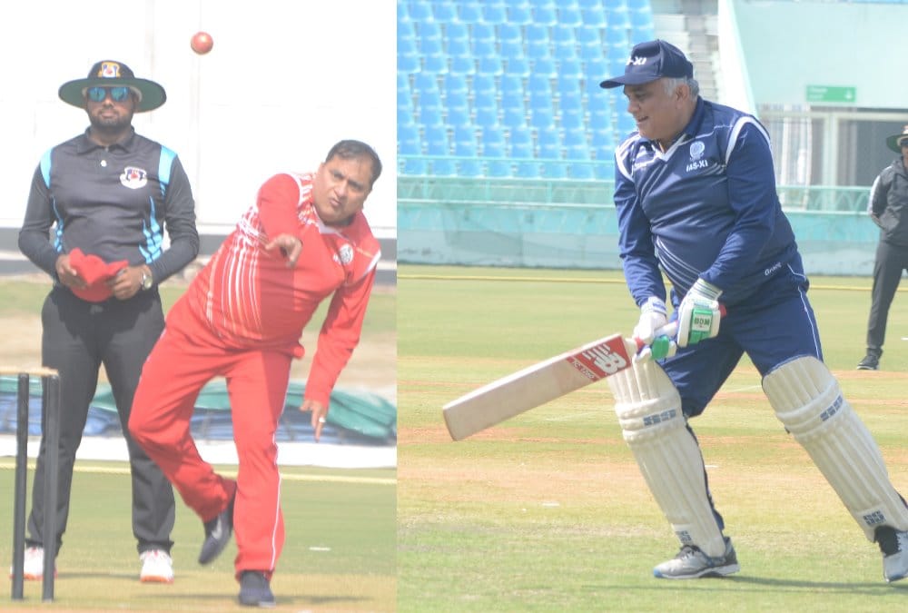 pics of ias and ips eleven cricket match.
