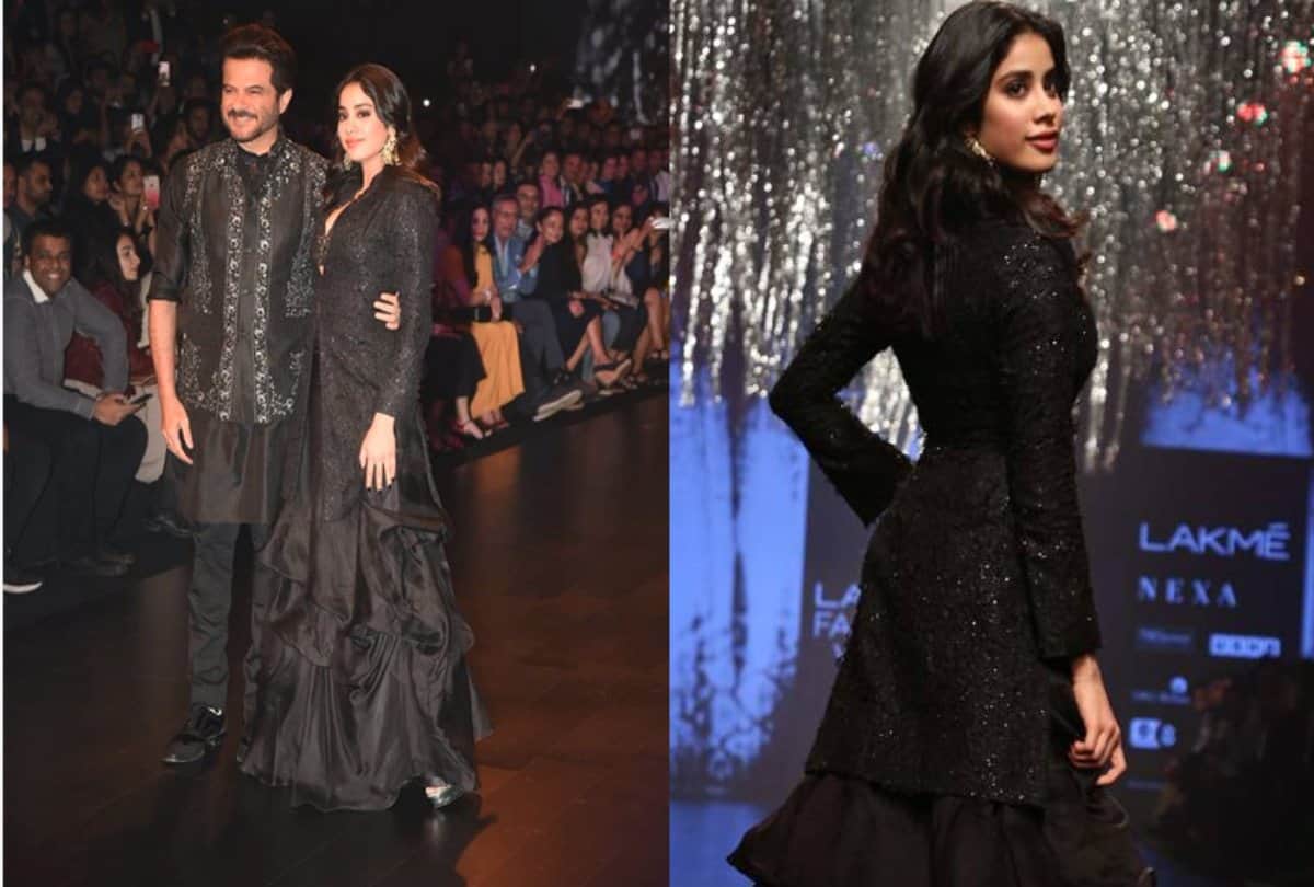 Lakme Fashion Week 2019 Khushi Kapoor look stunning in black outfit