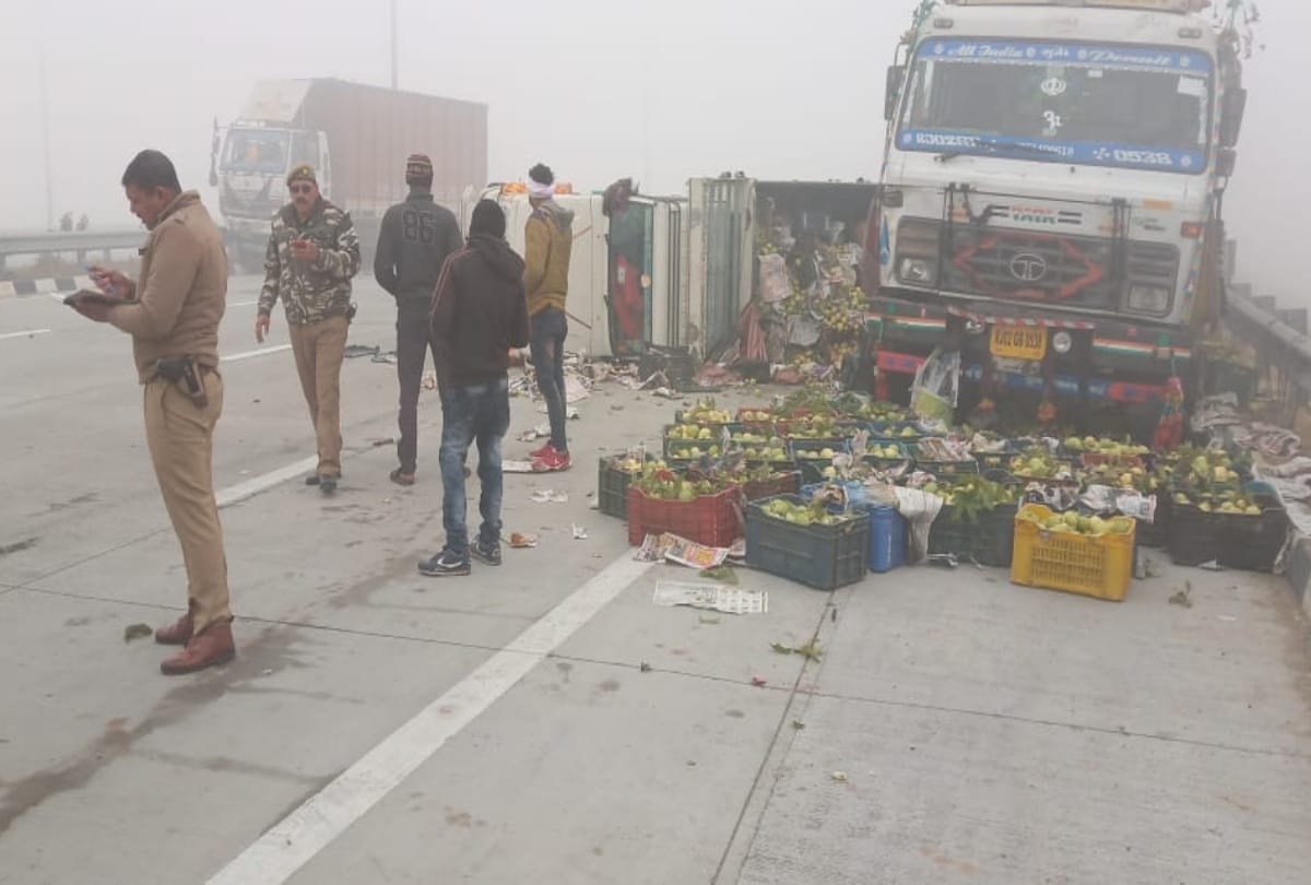 greater noida accident on eastern peripheral expressway 2 died many injured