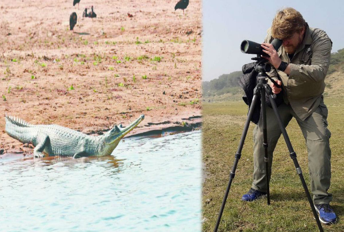 Foreign tourists likes chambal area in agra